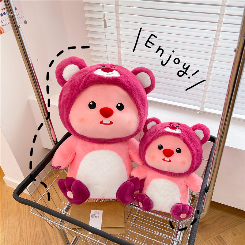 ✨CÓ SẴN✨Gấu Bông teddy Dâu tây Dễ Thương Loopy 35-60cm