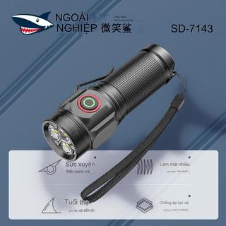 Đèn pin bỏ túi Type-C 5 chế độ siêu sáng 12000 lumen chống nước, đèn pin cầm tay, đèn pin mini