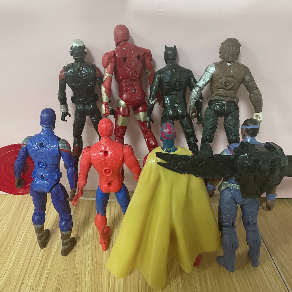 Set 8 Mô Hình Nhân Vật Siêu Anh Hùng marvel 18cm