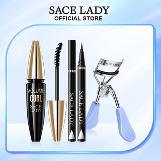 Bộ 3 sản phẩm trang điểm mắt SACE LADY gồm mascara & bút kẻ mắt & kẹp bấm mi 80g