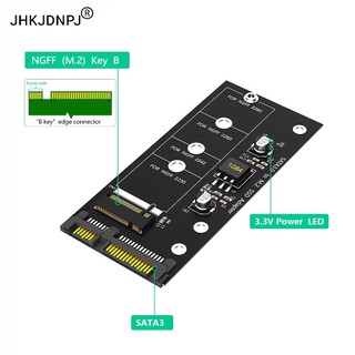 Thẻ chuyển đổi M.2 NGFF sang SATA Thẻ B Key / B & M Key SSD Bộ chuyển đổi NGFF M2 sang 2,5 Inch SATA III cho NGFF M.2 2280 2260 2242 2230 SSD (Không dành cho M.2 NVME)