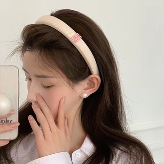 Băng Đô Cài Tóc Xốp Cao 1.5cm Kẻ Sọc Màu Macaron Phong Cách Hàn Quốc Mới
