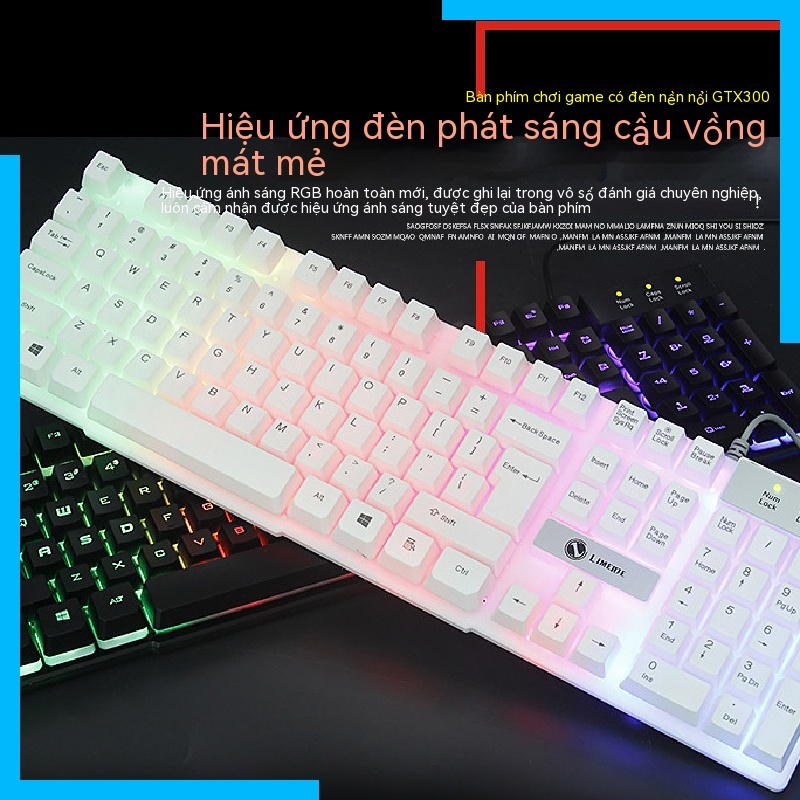 Bộ Bàn Phím Và Chuột Chơi Game Có Dây gtx300