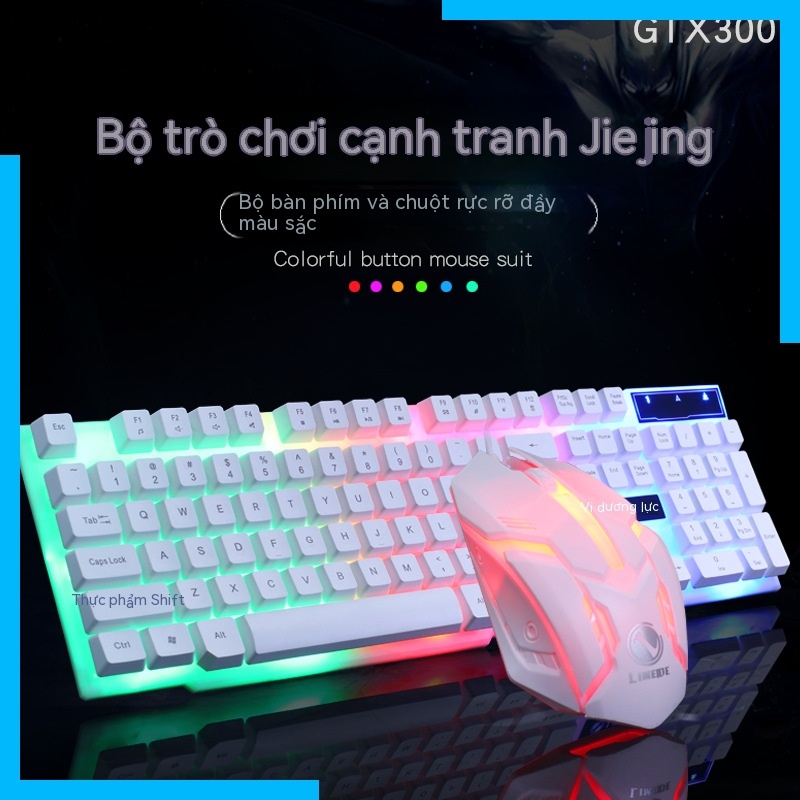 Bộ Bàn Phím Và Chuột Chơi Game Có Dây gtx300