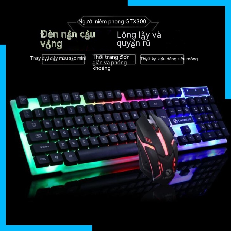 Bộ Bàn Phím Và Chuột Chơi Game Có Dây gtx300