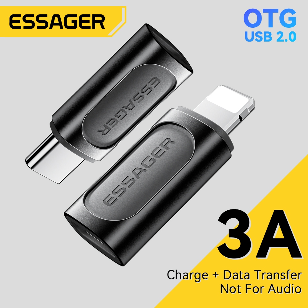 Essager Đầu Chuyển Đổi Loại c Sang ios otg Cho ip usb 2.0 480mbps 3a