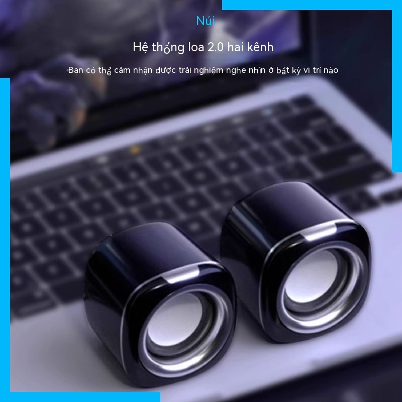 Loa Máy Tính Để Bàn mini Siêu Trầm Có Dây Mang Đi Tiện Dụng