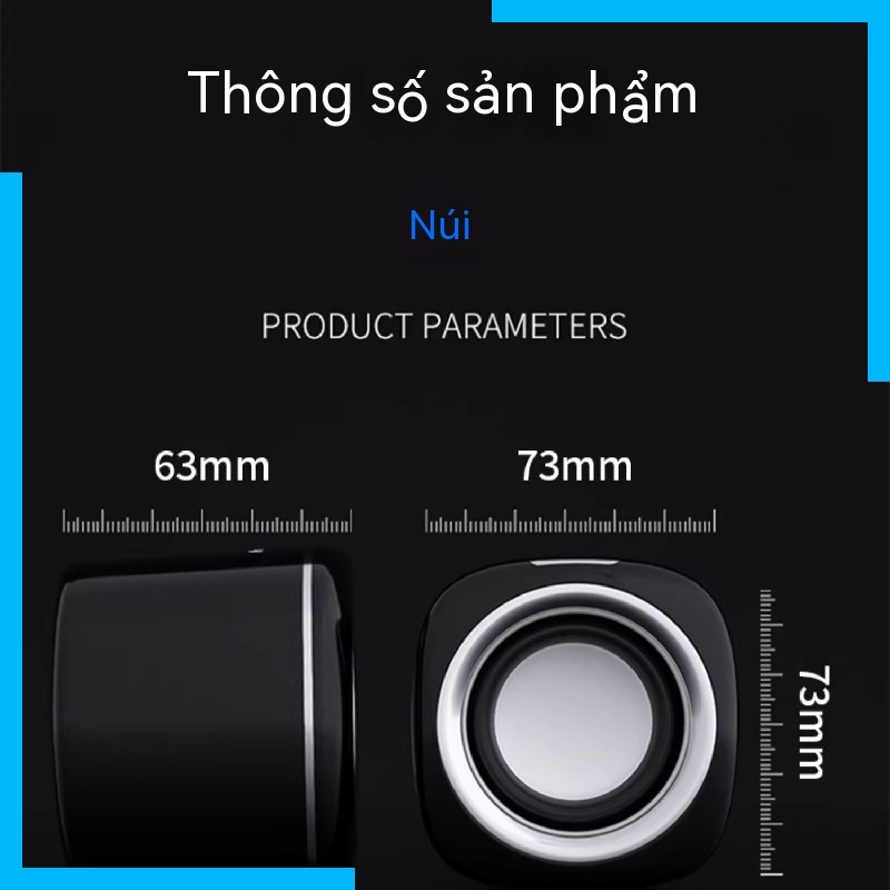 Loa Máy Tính Để Bàn mini Siêu Trầm Có Dây Mang Đi Tiện Dụng