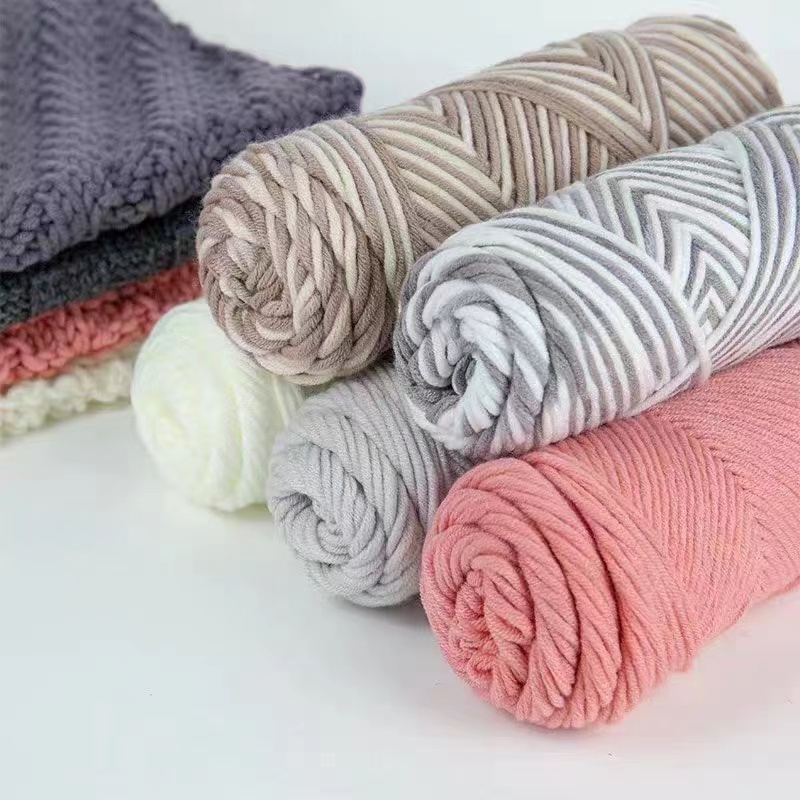 🎨Gồm 77 màu📌cuộn bông gòn 100g sợi 3mm Dùng để thêu, móc khăn quàng cổ và mũ