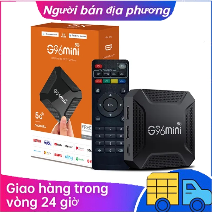 Android TV Box G96mini 5G bản 4GB+64GB Tiếng Việt Wifi 5G, Android 13 , RK3528 8K HD WiFi TV Box TV BOX Giọng Nói Điều Khiển