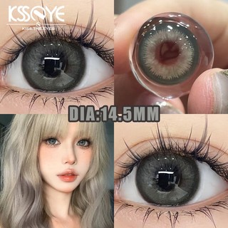 1 cặp/2 chiếc Kính áp tròng cận thị Lớp (0-8,00) ksseye Ống kính mềm 14,5mm Barbie Green 1 năm sử dụng mắt búp bê trang điểm thoải mái