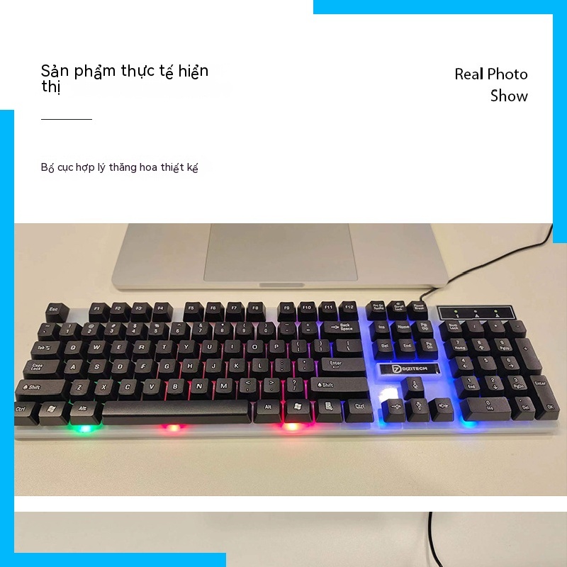 Bộ Chuột Và Bàn Phím Dây rgb Nhiều Màu Sắc Cho Máy Tính