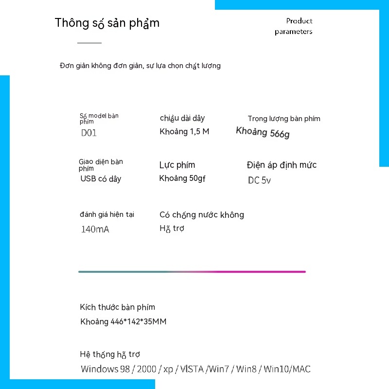 Bộ Bàn Phím Và Chuột Máy Tính Có Dây rgb Nhiều Màu