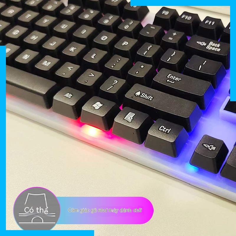 Bộ Bàn Phím Và Chuột Máy Tính Có Dây rgb Nhiều Màu