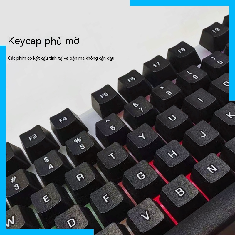 Bộ Chuột Và Bàn Phím Dây rgb Nhiều Màu Sắc Cho Máy Tính