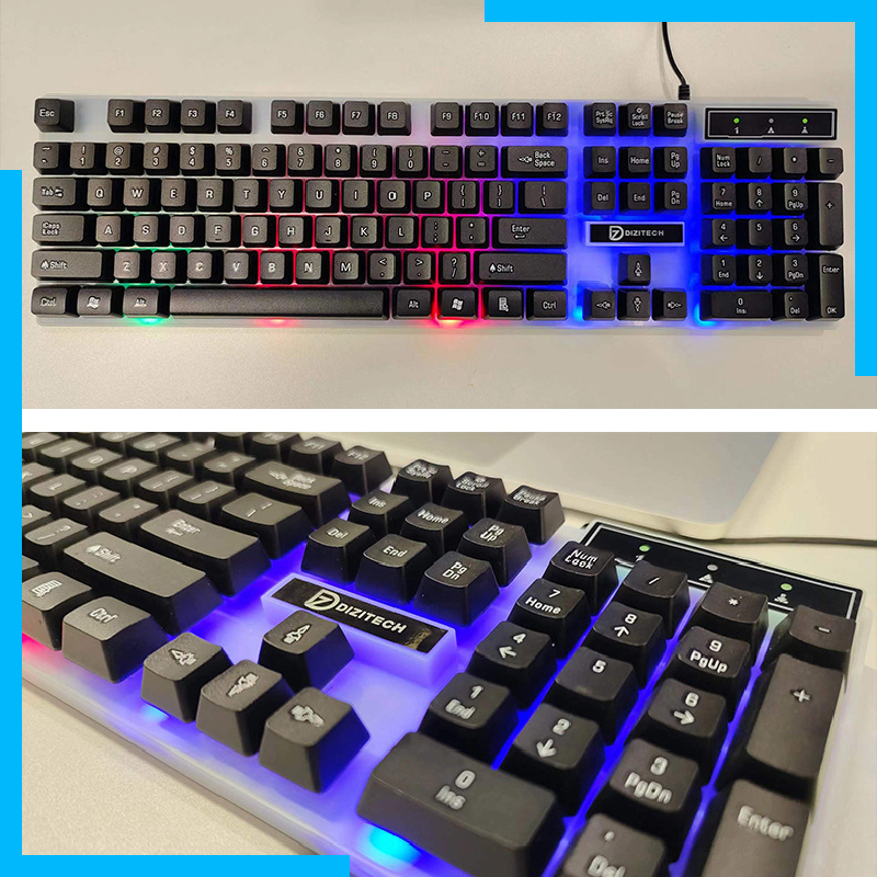 Bộ Chuột Và Bàn Phím Dây rgb Nhiều Màu Sắc Cho Máy Tính