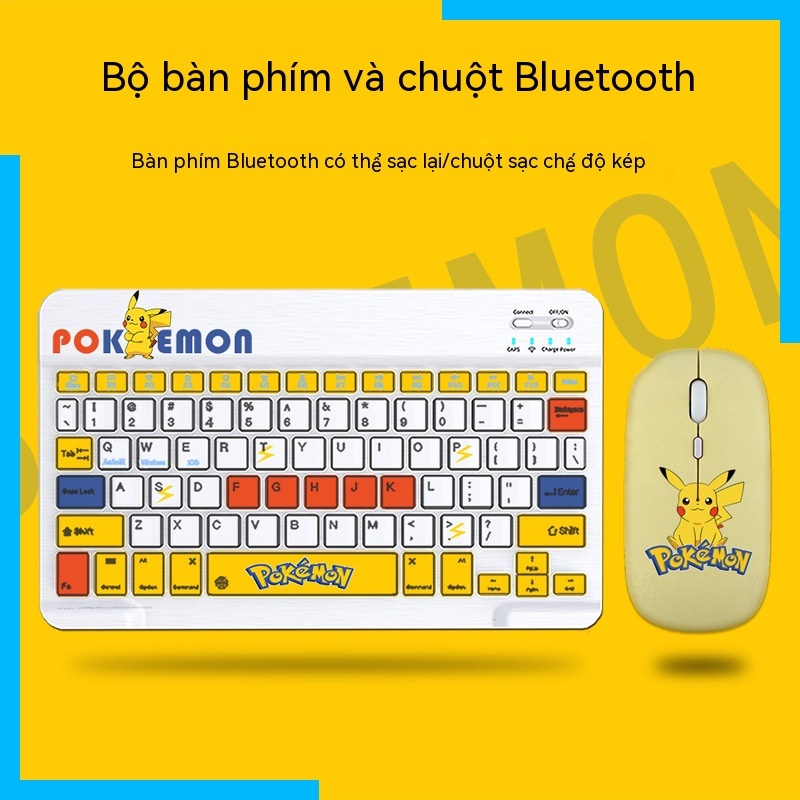 Bộ Bàn Phím bluetooth Và Chuột Hoạt Hình Nhiều Màu Sắc