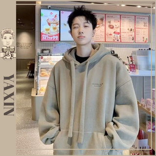 Đồ Nam Hàn Quốc Áo Sweater Cổ Tròn Dáng Rộng Thêu Họa Tiết Đơn Giản Phong Cách Nhật Bản Cho Cặp Đôi Áo Thu Đông ÁO Hoodie Nam Sweater TrắNg Hoodie ÁO Sweater Bigsize （Ảnh Thật/Unisex) Form Rộng Phối Layer Chất Nỉ Unisex