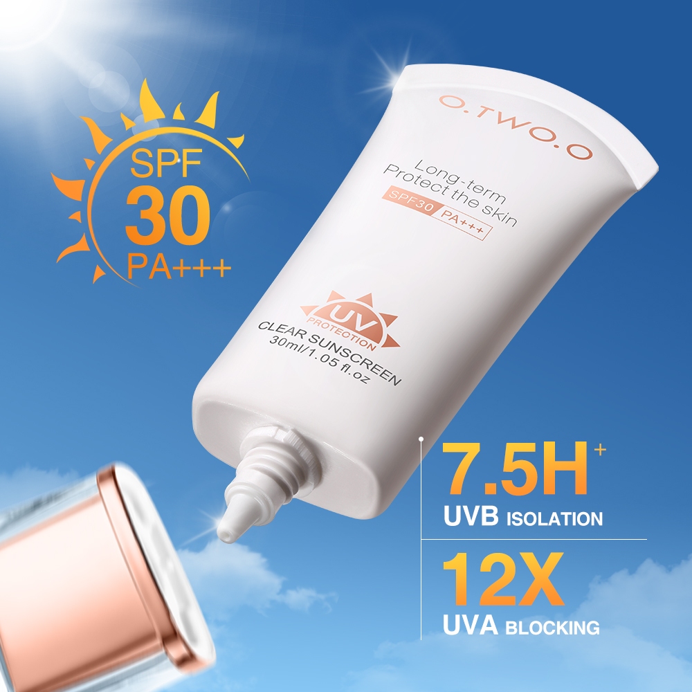 Kem Chống Nắng O.TWO.O kem chống nắng dưỡng ẩm Dưỡng trắng chống tia UV SPF50 PA + + + + Làm mới kem chống nắng vật lý không dầu 30g