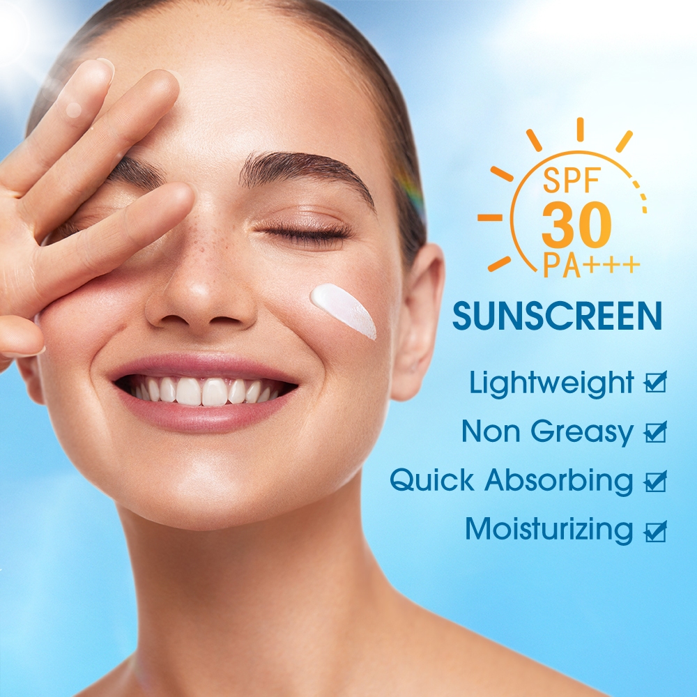 Kem Chống Nắng O.TWO.O kem chống nắng dưỡng ẩm Dưỡng trắng chống tia UV SPF50 PA + + + + Làm mới kem chống nắng vật lý không dầu 30g