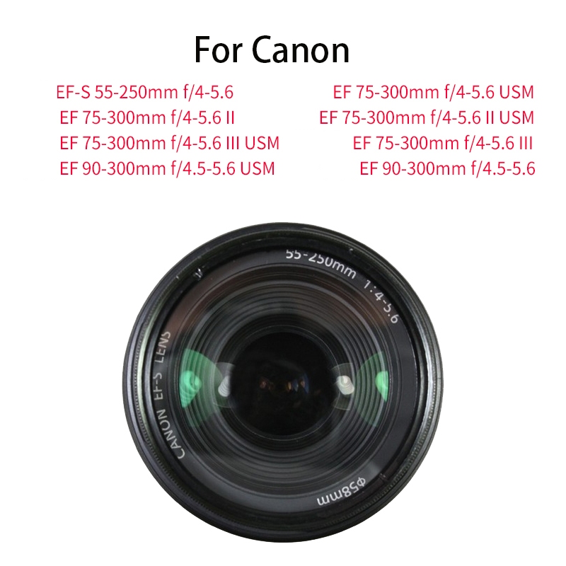 Loa Che Nắng bizoe et-60 Cho Ống Kính Máy Ảnh canon 55-250 / 75-300ii / 90-300 1000d / 1100d / 1200d / 1300d / camera 58mm