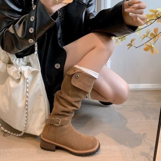 Unky Giày Boot Cao Bồi Cao Bồi Cao Cấp Thời Trang Theo Phong Cách Phương Tây