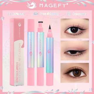 Bút kẻ mắt 2 đầu MAGEFY dạng lỏng lâu trôi không thấm nước trang điểm mắt 4.5g
