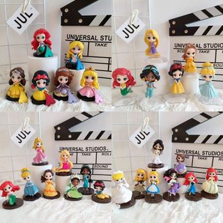 Set 4 / 6 / 8 mô hình công chúa disney xinh xắn