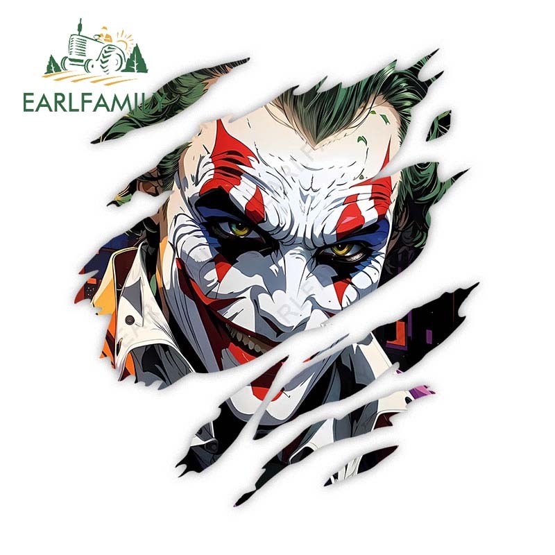 Stickers Dán Trang Trí Xe Hơi / Mô Tô Hình joker 13Cmx11.4Cm Chống Trầy Xước / Thấm Nước