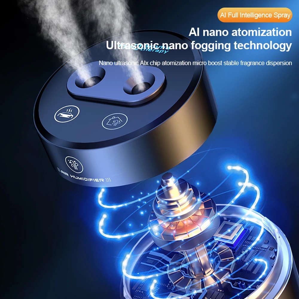 Máy Phun Sương Tạo Độ Ẩm Không Dây 1500mah f10 200ml Thông Minh Cho Xe Hơi