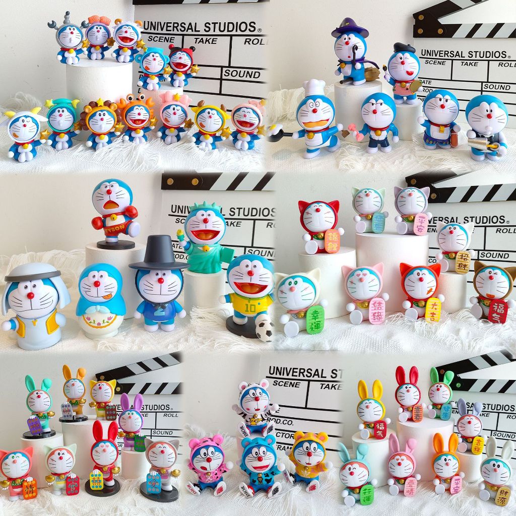 Mô Hình Nhân Vật doraemon 7 Mẫu Mã Đa Dạng Biểu Cảm Bằng pvc