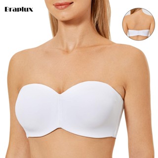 Braplux Size 44 42 40 38 36 34 Trắng Áo Ngực Mặc Áo Dài Bản To Áo Ngực Không Dây Bigsize Áo Ngực Ko Dây Big Size Chống Tuột K Dây Nữ Bảng To Nâng Ngực Cúp Ngang Quây Quả Ngang Có Gọng Mặc Áo Trễ Vai Mặc Váy Cưới Đen Bra Bigsize Không Độn Cup C B D 34C
