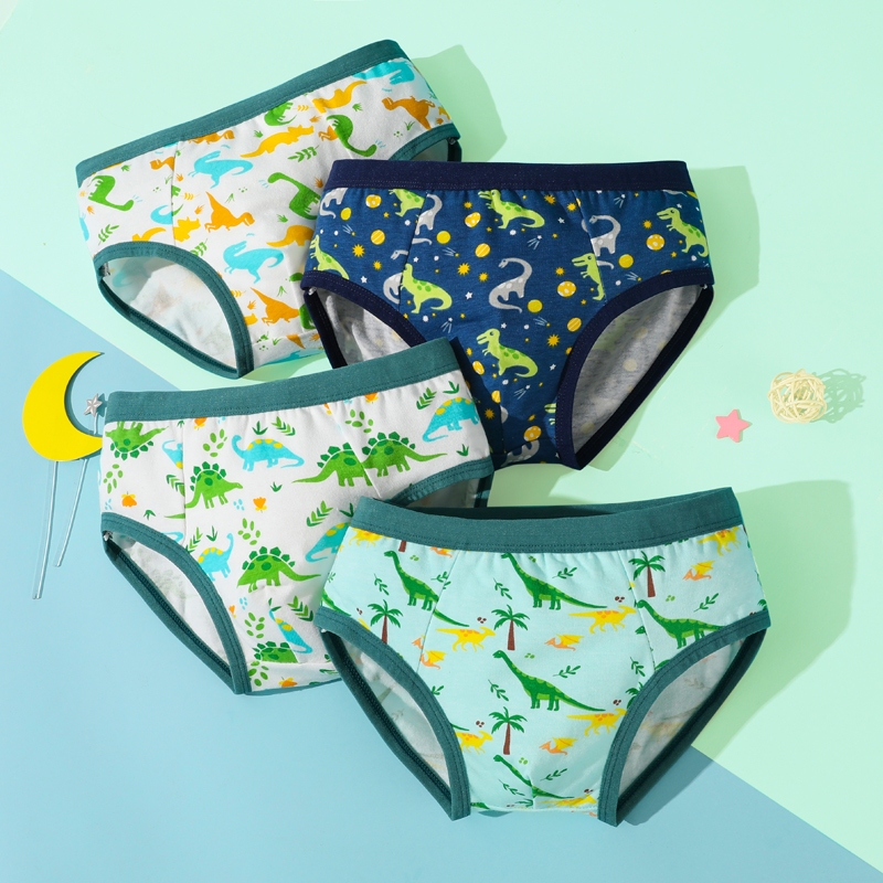 Set 4 Quần Lót boxer cotton Mềm Mại Cho Bé Trai