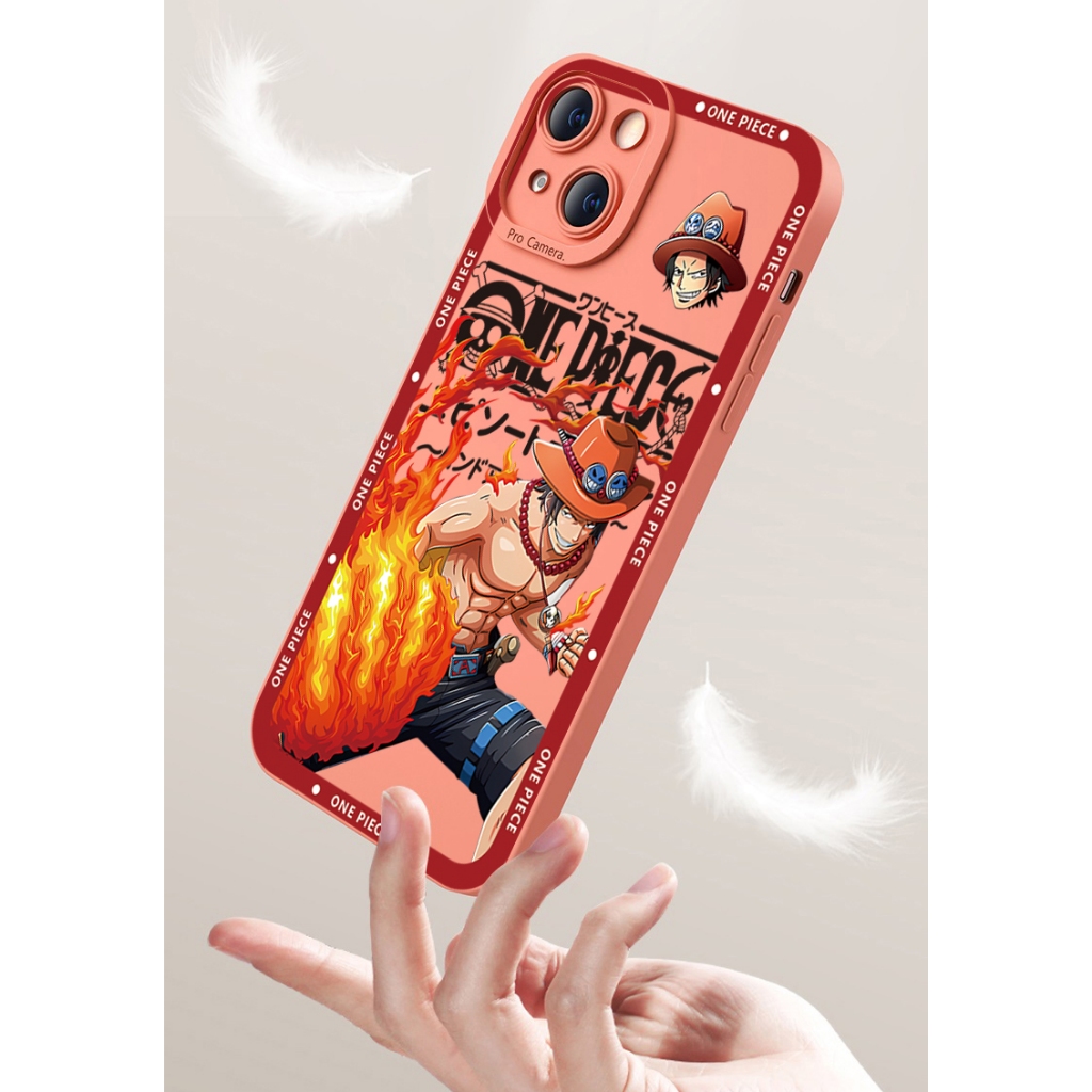 Bao Da Điện Thoại Viền Vuông In Hình luffy one piece Cho poco x4 pro x5 m4 m3 pro 5g x3 nfc gt f3 c55 f5 m5s Ốp
