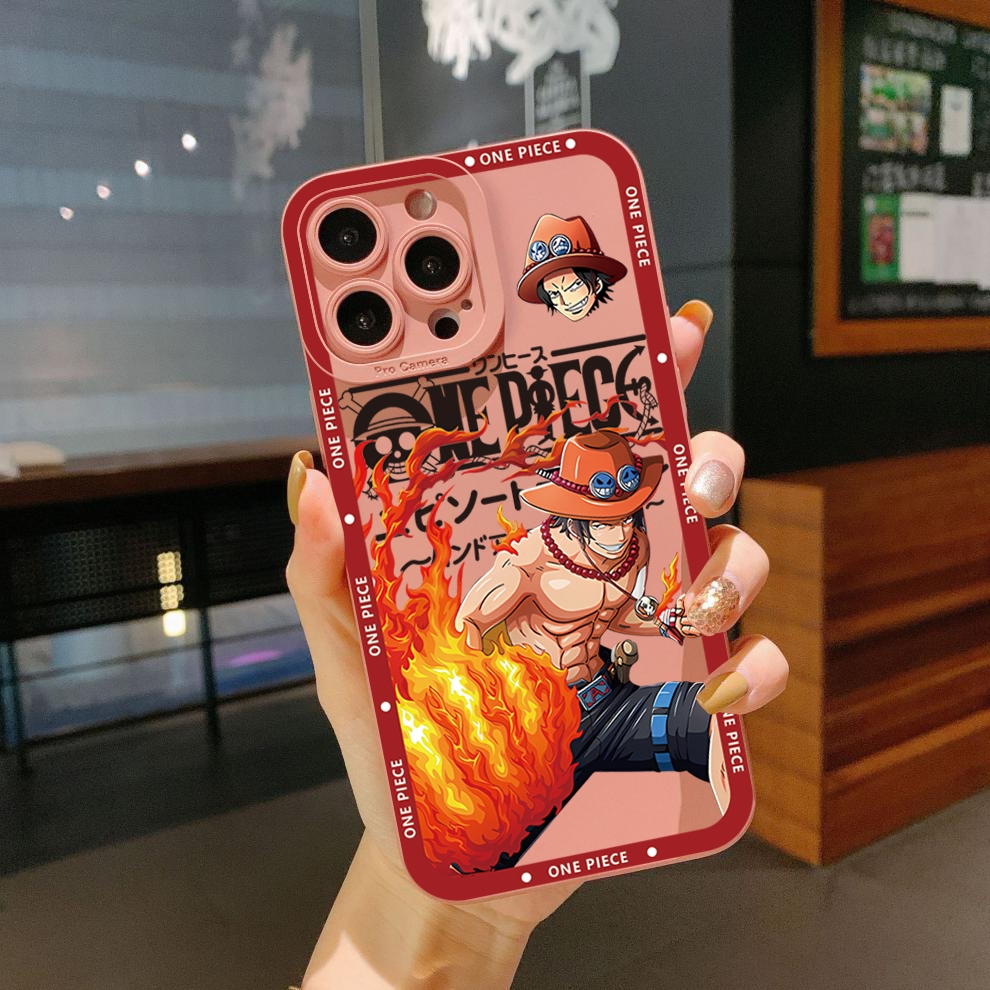 Bao Da Điện Thoại Viền Vuông In Hình luffy one piece Cho poco x4 pro x5 m4 m3 pro 5g x3 nfc gt f3 c55 f5 m5s Ốp