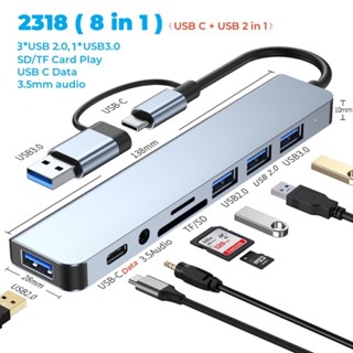 Bộ Chia Cổng usb type c 3.0 2.0 2 Trong 1 Cho macbook laptop