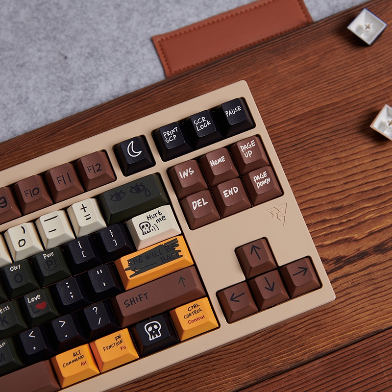 Yongnuo Bộ Mũ Và Màu Nhuộm Nhiệt pbt Nhuộm Màu cherry profile Không Gian retro Cho Bàn Phím Cơ