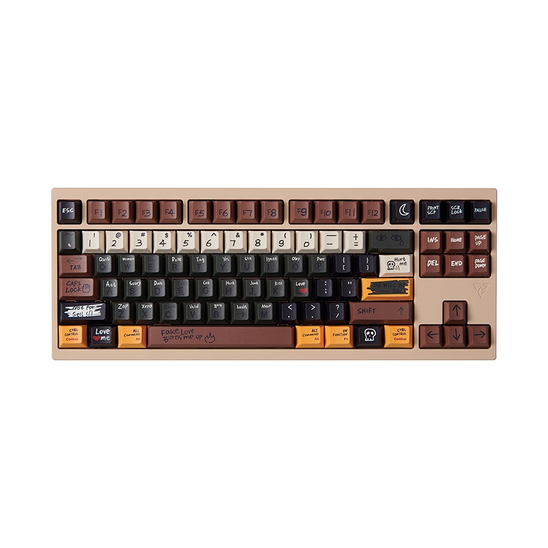 Yongnuo Bộ Mũ Và Màu Nhuộm Nhiệt pbt Nhuộm Màu cherry profile Không Gian retro Cho Bàn Phím Cơ