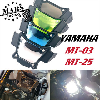 Xe gắn máy phụ kiện đèn pha che chắn che chắn che chắn đèn pha che che che đèn pha che che che áp dụng cho yamaha mt03 mt25 2021 2022 2023 mt-03 mt-25 21-23 mt 03 mt 25