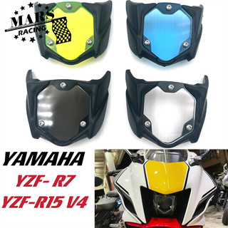 Xe gắn máy phụ kiện đèn pha che chắn che chắn che chắn đèn pha che che che đèn pha che che che áp dụng cho yamaha yzf r15 r6 r7 r15 v4 v4.0 yzf-r7 yzf-r6 2018 2019 2020 2021 2023