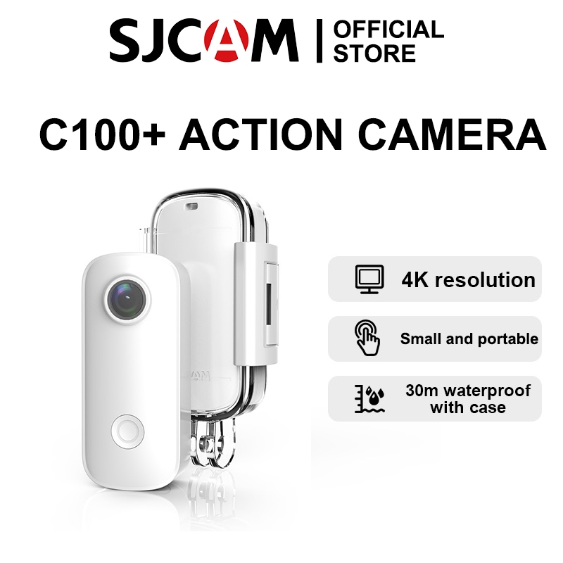 Sjcam camera Hành Trình mini c100 + 4k / 30fps 30m Chống Thấm Nước Kết Nối wifi