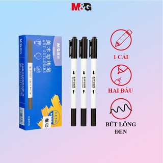 M&g bút lông viết bút đánh dấu bút đan len hai đầu cho học sinh 1 cái