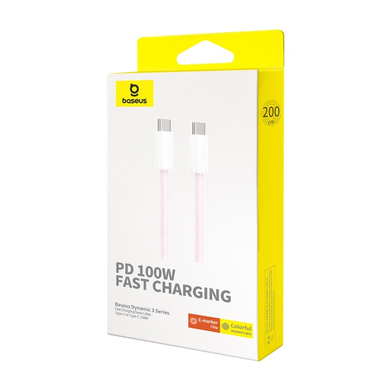 Baseus Dây Cáp Sạc Nhanh 100w pd usb c Sang usb type c Cho macbook samsung