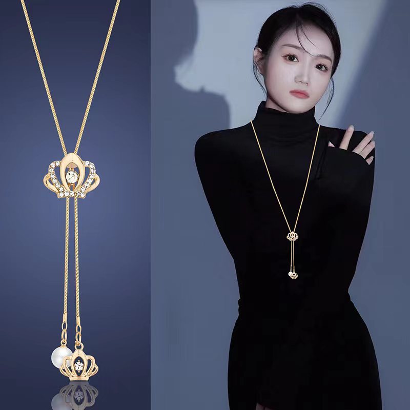 (MớI) Vòng cổ DạNg DàI HìNh Vương MiệN Thanh LịCh 2025