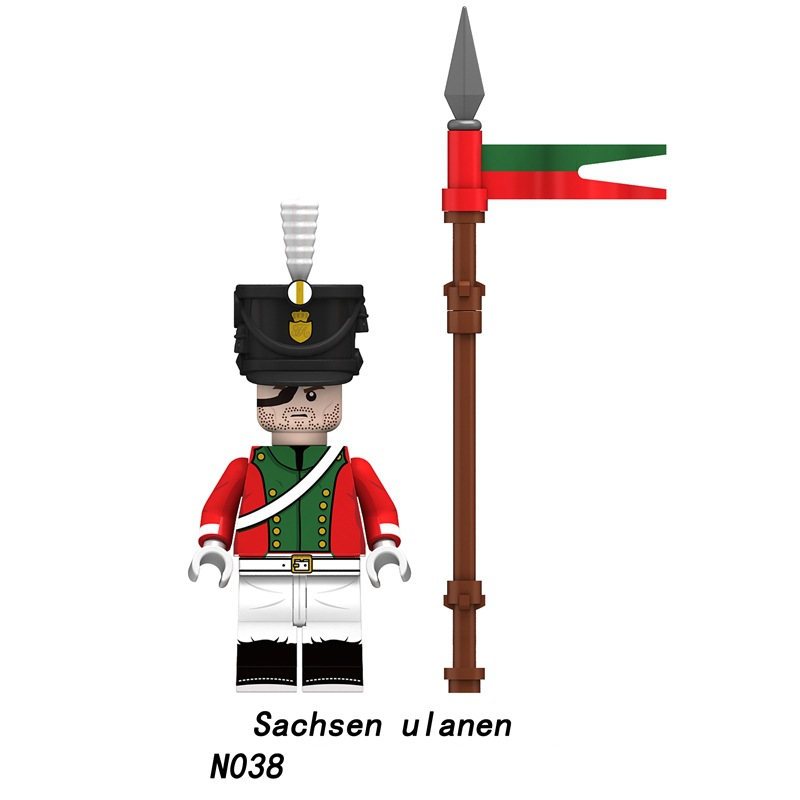 Khối Đồ Chơi napoleon n037-040 Pháp lancer bavarian uhlan