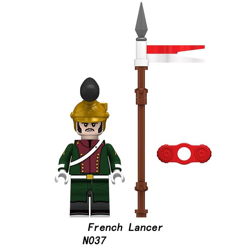 Khối Đồ Chơi napoleon n037-040 Pháp lancer bavarian uhlan