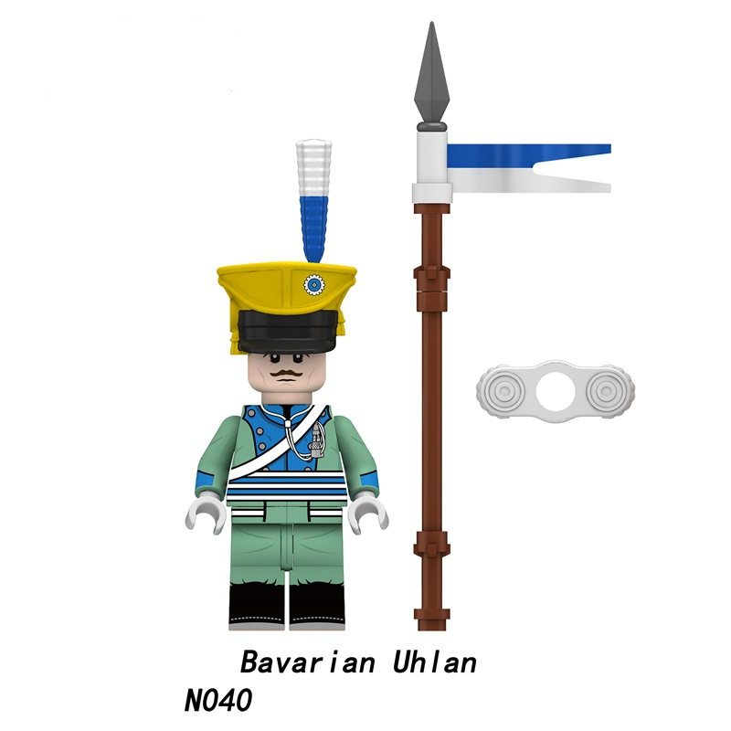 Khối Đồ Chơi napoleon n037-040 Pháp lancer bavarian uhlan
