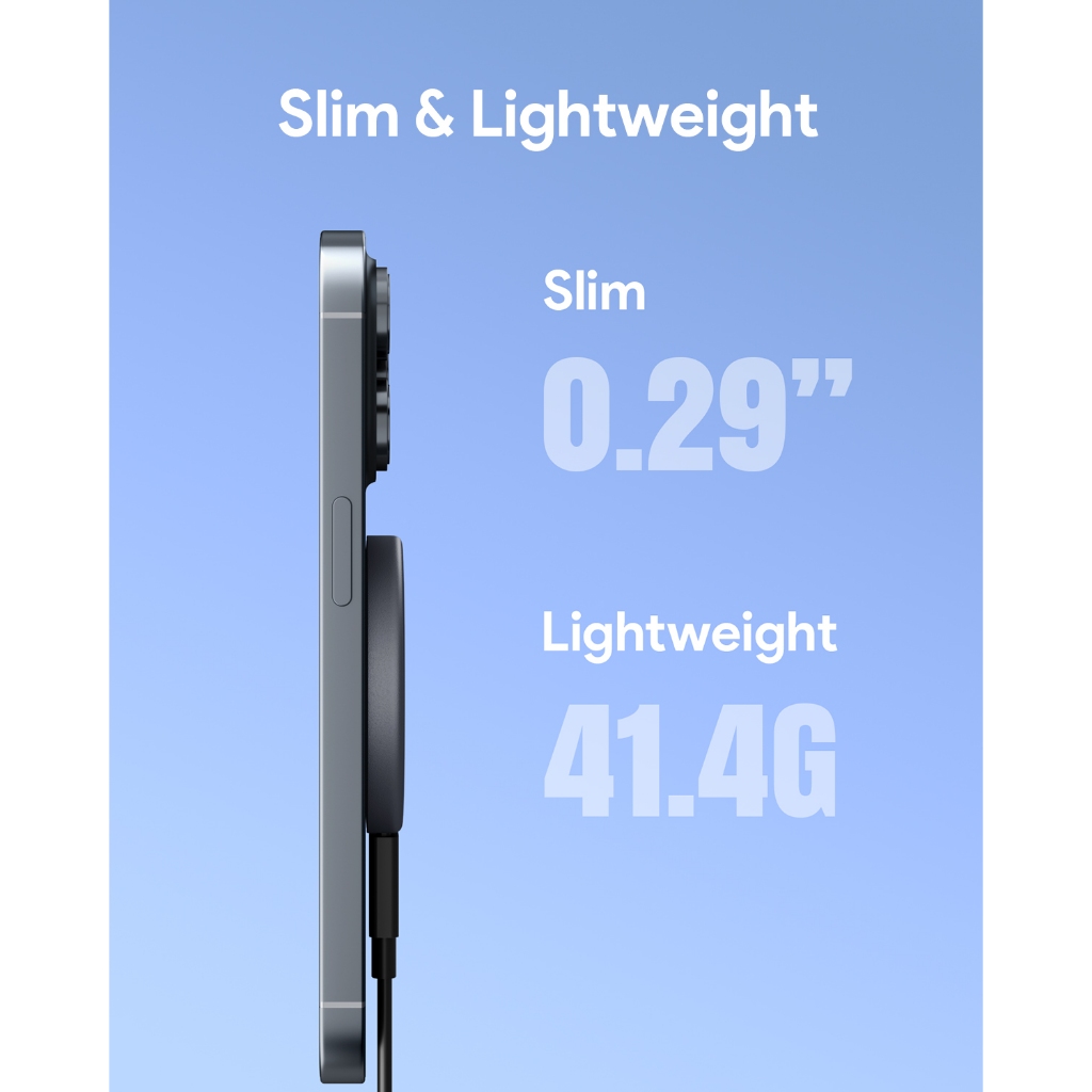 Đế Sạc Pin Không Dây AUKEY LC-MC10 15W Hỗ Trợ Sạc Nhanh Qi/QC3.0 Cho iPhone 15  / Samsung / Airpods Pro /Huawei / Xiaomi