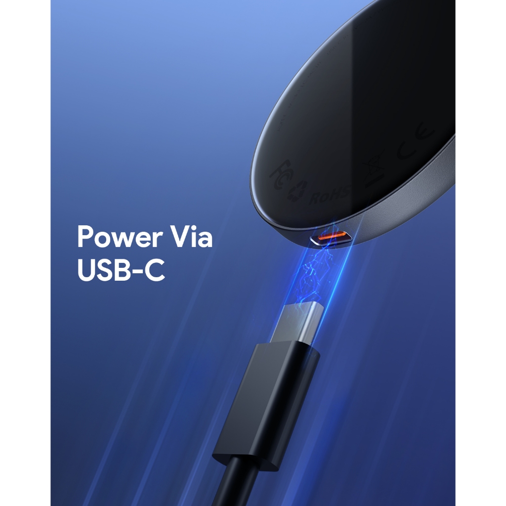 Đế Sạc Pin Không Dây AUKEY LC-MC10 15W Hỗ Trợ Sạc Nhanh Qi/QC3.0 Cho iPhone 15  / Samsung / Airpods Pro /Huawei / Xiaomi
