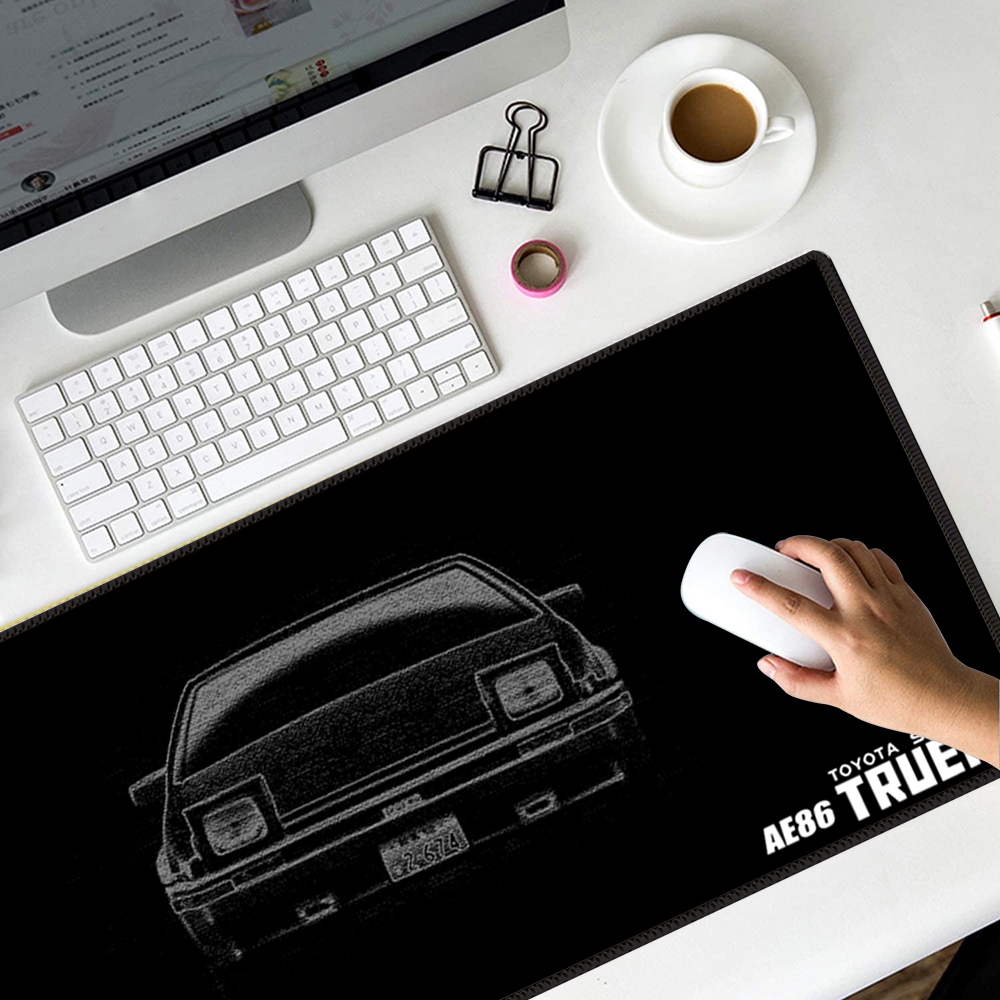 Lnitial d Bàn Phím Và Chuột ae86 Cỡ Lớn Thêu Cạnh Bàn Phím Máy Tính Để Bàn